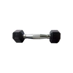 Halteres Sextavado Injetado com Pegada Cromada 1,0kg - 2