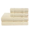 Ver imagem 1 de Jogo de Toalhas Banho 5 Peças 100% Algodão Linha Premium Hipoalergenica: Baunilha