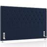 Cabeceira Cama Box Casal 140cm Estofada Frizza P05 Veludo Azul Marinho - Lyam Decor - 1