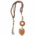 Ver imagem 1 de Enfeite Colar Terço de Mesa Decorativo Marrom Natural_costela de Adão