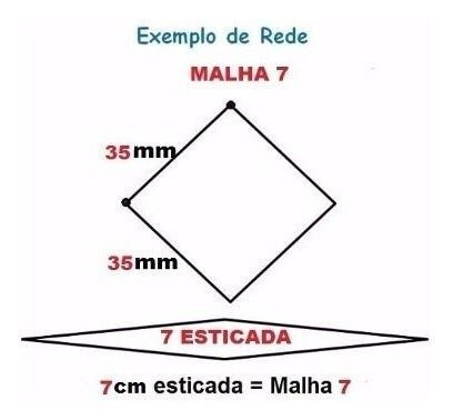 PANO DE REDE MALHA 7 0,30X35X25 100 METROS - 2