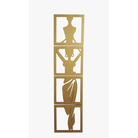 Silhueta Mulher com Jarro:yellow