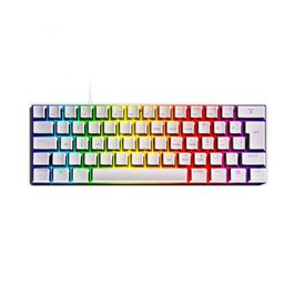 TECLADO MECANICO 60% ZOT BRANCO OUTEMU BLUE HOTSWAP LED RGB - PZWOHRDRGB (SR) PCYES - 1