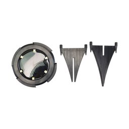 Luminária Solar Espeto Jardim 10 LEDs Sensor de Proximidade Branco Frio 2 Funções Escada - 2