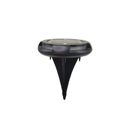 Luminária Solar Espeto Jardim 10 LEDs Sensor de Proximidade Branco Frio 2 Funções Escada - 7