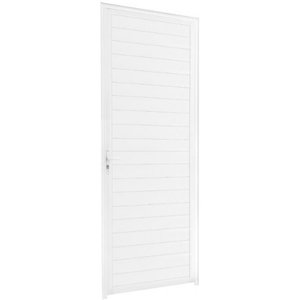 Porta Lambril Branca C/maçaneta 2,10 X 0,60 Dir.