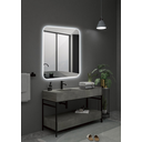 Ver imagem 3 de Espelho Orgânico Decorativo Lapidado com Led 170x70 Cm E14 para Sala, Quarto, Banheiro, 6000k 110v