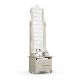 TOUCADOR 2 GAVETAS COM ESPELHO MAGIC NEW PATRIMAR MÓVEIS Off White - 1 TOUCADOR 2 GAVETAS COM ESPELHO MAGIC NEW PATRIMAR MÓVEIS Off White - 1