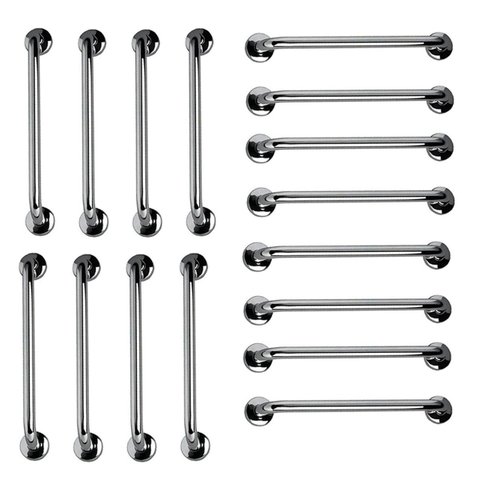 Barra de Apoio 60cm Aço Inox Kit 18 Unidades Banheiro Box Idoso Gestante Criança Acessibilidade Supo