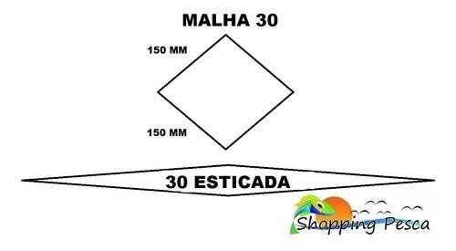 PANO DE REDE MALHA 30 0,50X150X8 100 METROS - 2