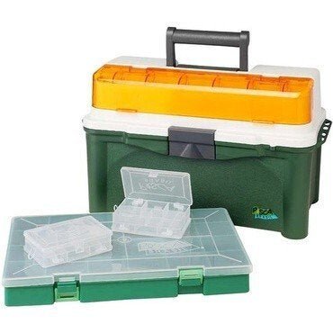 Caixa, Maleta, para Pesca Estojo Pescador Pesca Brasil Pb Box 007 Verde/Laranja