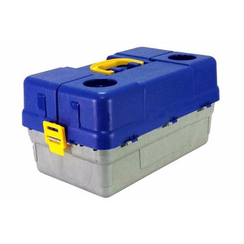 CAIXA PARA PESCA AZUL HI GRANDE 6 BANDEJAS