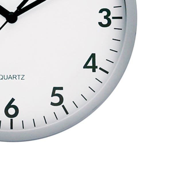 Relógio De Parede Redondo Quartz Prata 20cm- Yangzi - 2