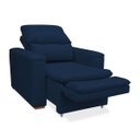 Ver imagem 2 de Poltrona do Papai Confortável Retrátil Reclinável Suede Srj:azul Marinho