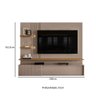 Rack com Painel Atena para TV de 65 Pol Fendi Natural - 4