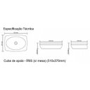 Ver imagem 2 de Cuba Apoio S/mesa Louca Onix Iris 51 X 37cm Branco