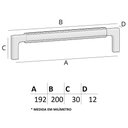 Ver imagem 5 de Puxador Zigrinato Il 1780 - Bronze Escovado - 192mm