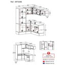 Ver imagem 5 de Cozinha Completa Com Rodapé Multimóveis C/Armário E Balcão