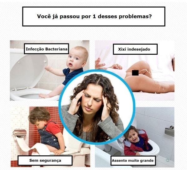 Assento Sanitário Decorado Infantil Com Alça Rosa - 2