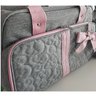 Kit Bolsa Maternidade Cinza Com Rosa IB Luxo - 6