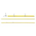 Ver imagem 1 de Kit 50 Varetas de Fibra de Vidro Amarelo 160cmx10mm Zebu + 100 Clips de Metal