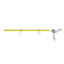 Ver mais imagens de Kit 50 Varetas de Fibra de Vidro Amarelo 160cmx10mm Zebu + 100 Clips de Metal