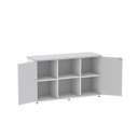Ver imagem 5 de Armário Credenza 2 Portas Pivotante P25 Branco/Cinza