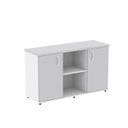 Ver imagem 3 de Armário Credenza 2 Portas Pivotante P25 Branco/Cinza