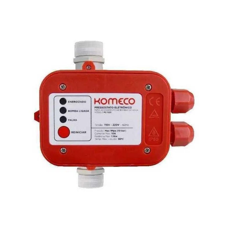 Pressostato Ps1100 Komeco para Água Fria e Quente
