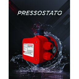 Pressostato Ps1100m com Manômetro Komeco para Água Fria e Quente - 2