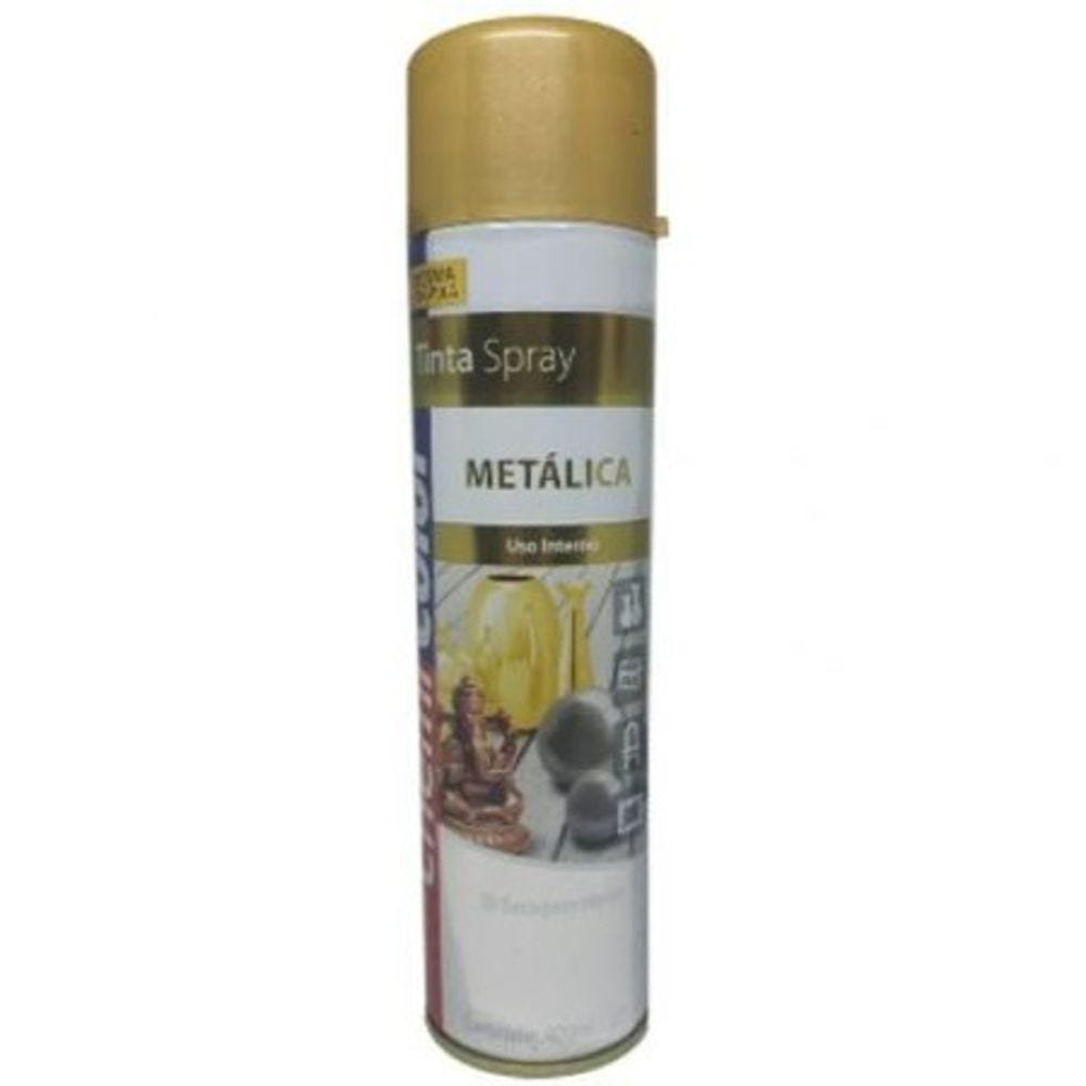 tinta spray ouro metálica clássico 400ml chemicolor - 1