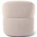 Ver imagem 5 de Kit 02 Poltronas Giratória Orgânica para Sala de Estar Living Helena L02 Suede Bege - Lyam Decor