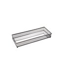 Ver imagem 1 de Bandeja retangular metal preta com espelho Lyor 21 cm