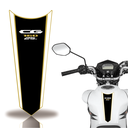 Ver imagem 1 de Adesivo Faixa Gravata Tanque Moto Cg 160 150 Titan Fan Cobra Motoparts 160 Preto Dourado