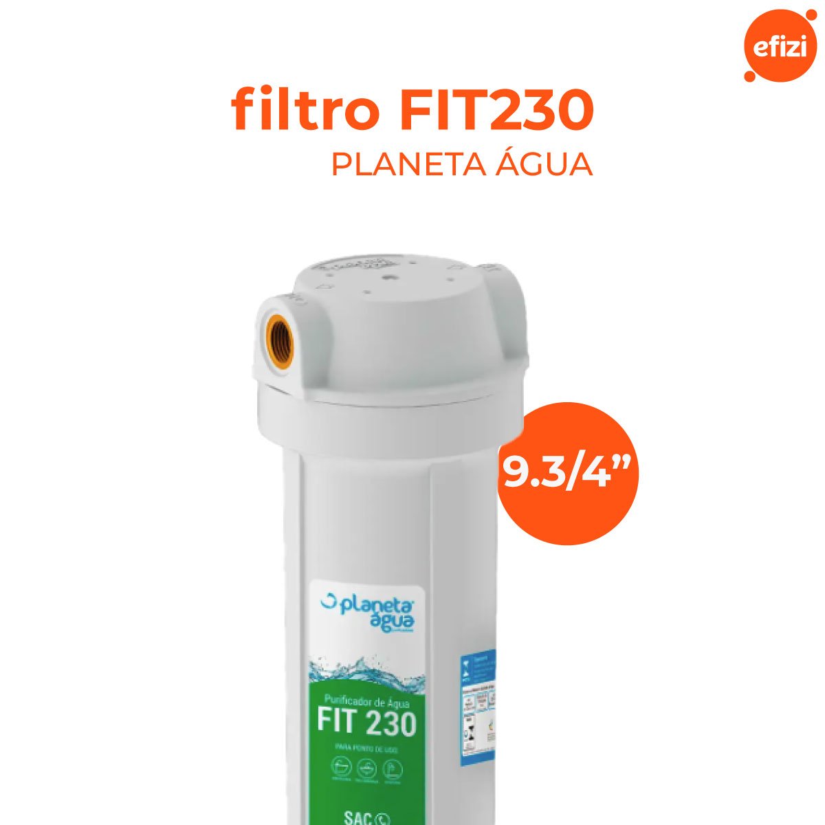 Filtro Purificador Fit 230 9.3/4" Reduz Cloro Planeta Água - 2