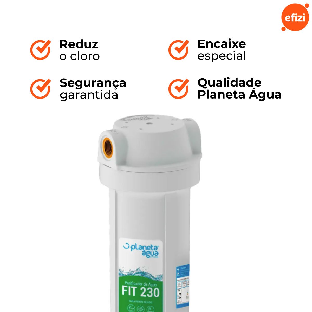 Filtro Purificador Fit 230 9.3/4" Reduz Cloro Planeta Água - 5