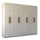 Ver imagem 3 de Guarda-roupa Casal Nirvana 8 Portas 4 gavetas Branco - Panorama Móveis