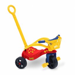 Triciclo Cachorrinho com Empurrador Proteção e Cestinha Xalingo 7496 - 1