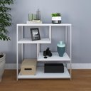 Ver imagem 2 de Estante Brooklyn Baixa 04 Prateleiras 94x90x30cm