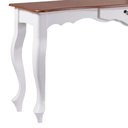 Ver imagem 3 de Aparador de Sala 136cm com Pés Luis XV e 1 Gaveta 70811 Linz Móveis - Branco/Imbuia