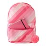 Mochila Menina Escolar Juvenil Tons Pastéis Feminina Costas Rosa Com Chaveiro - 2
