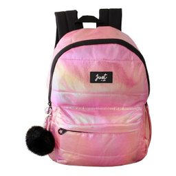 Mochila Escolar Menina Fruta Cor Pocket Brilho 4 A 10 Anos - 2