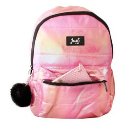 Mochila Escolar Menina Fruta Cor Pocket Brilho 4 A 10 Anos - 4