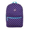Mochila Escolar Menina Bolinhas + 1 marca texto Stabilo + Estojo Jumbo - 4