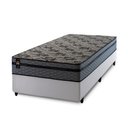 Ver imagem 3 de Conjunto Cama Box Solteirão c/ Molas Ensacadas Montreal Branco 96x203x64