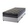 Conjunto Cama Box Solteirão c/ Molas Ensacadas Montreal Branco 96x203x64 - 3