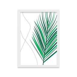 Quadro Decorativo Planta Verde Minimalista 33x24 Sala Luxo - 3