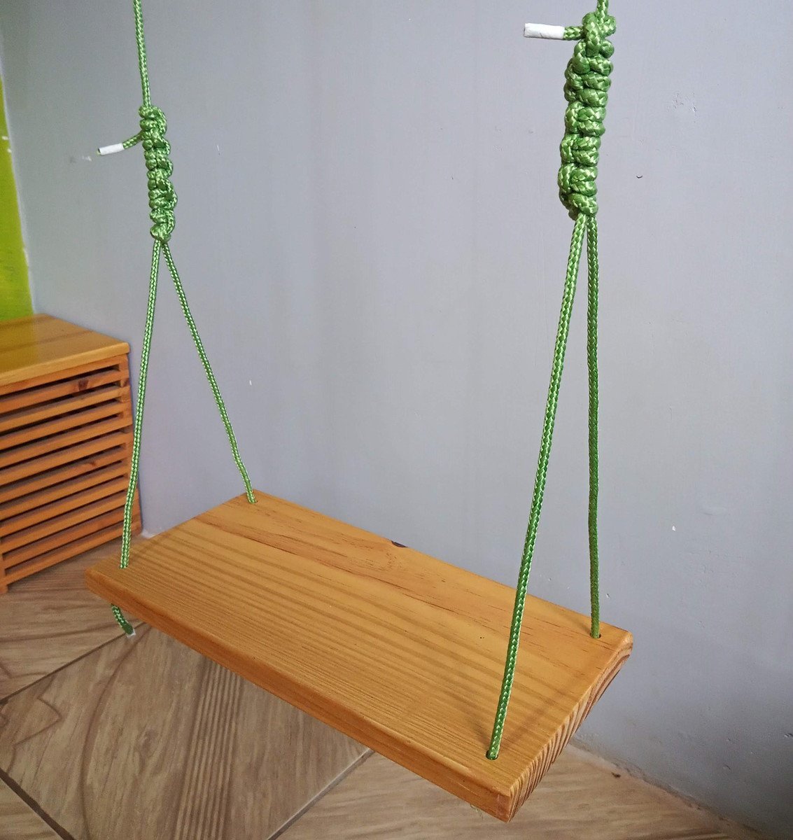 Balanço gangorra infantil madeira 40x20 até 70kg - 6