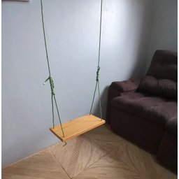 Balanço gangorra infantil madeira 40x20 até 70kg - 4