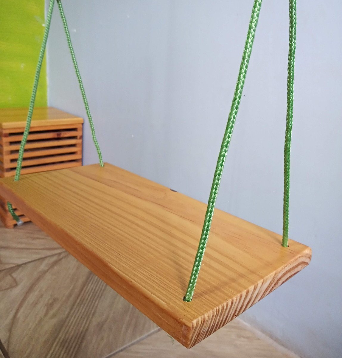 Balanço gangorra infantil madeira 40x20 até 70kg - 5